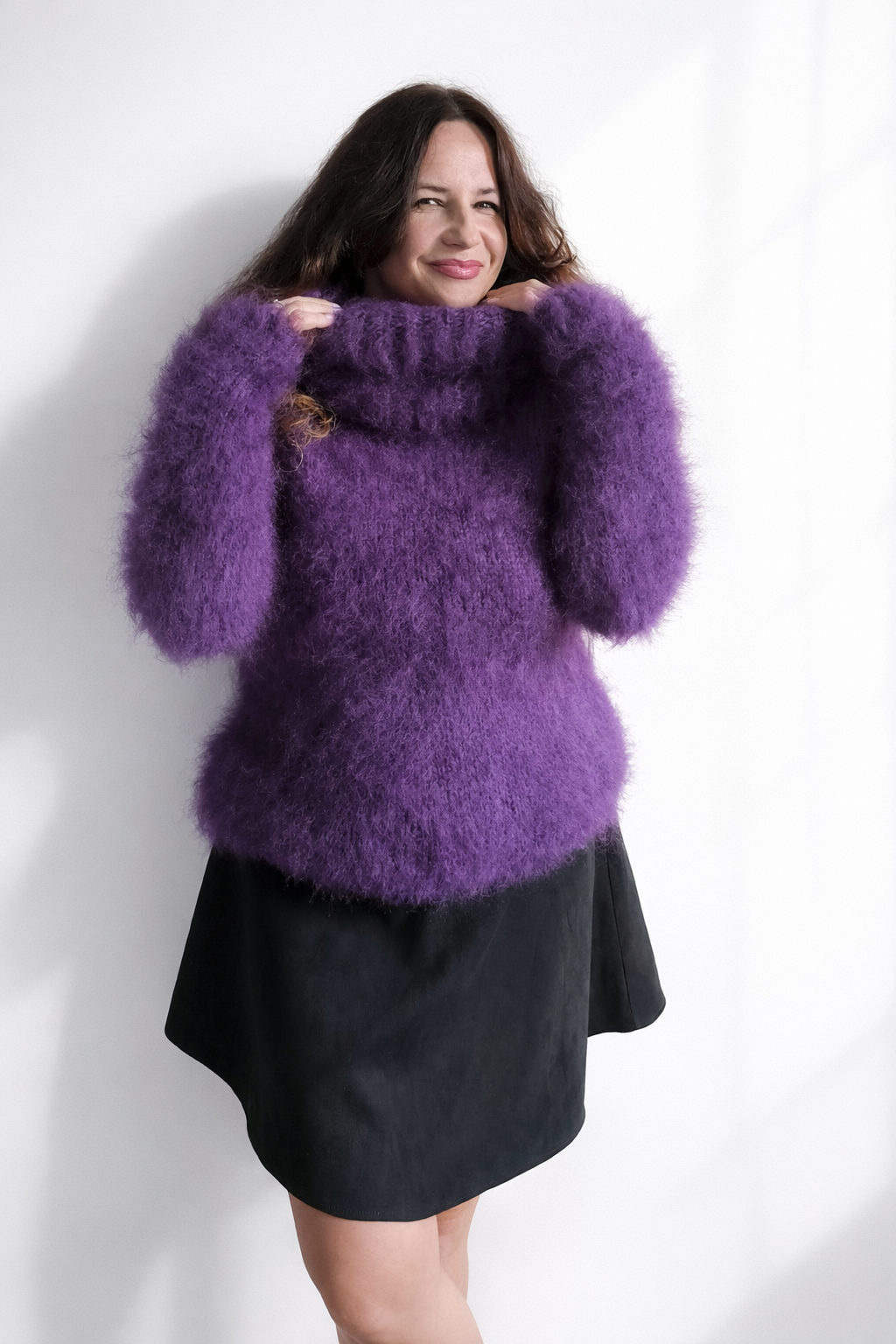 sweater turtleneck purple sweater turtleneck purple