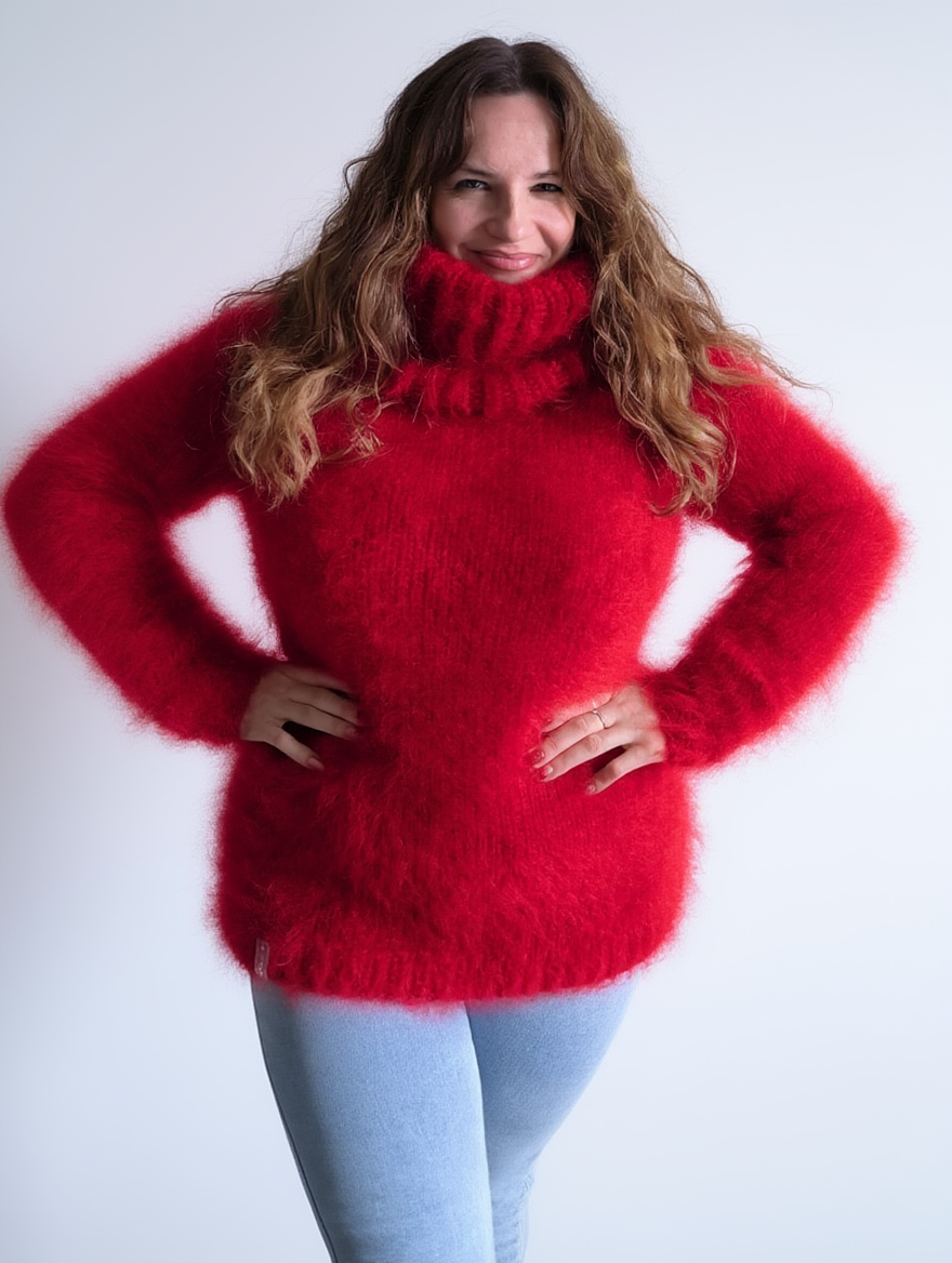 sweater turtleneck red sweater turtleneck red